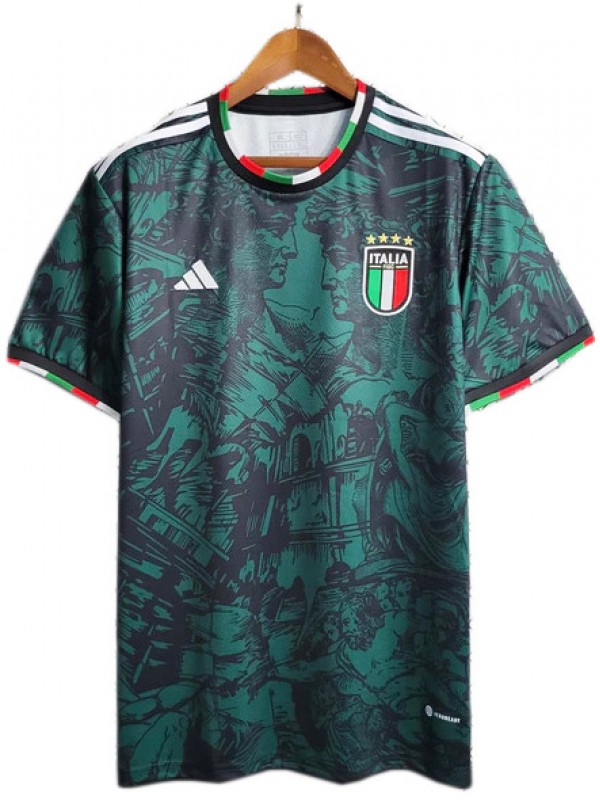Italia maglia allenamento divisa da calcio da uomo verde abbigliamento sportivo kit da calcio top maglia sportiva 2023-2024